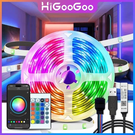 Fita LED RGB com controle por app: vale a pena a HiGooGoo?
