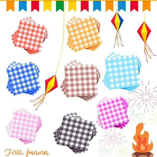 Guardanapos Xadrez Festa Junina 2025: vale a pena comprar o kit?