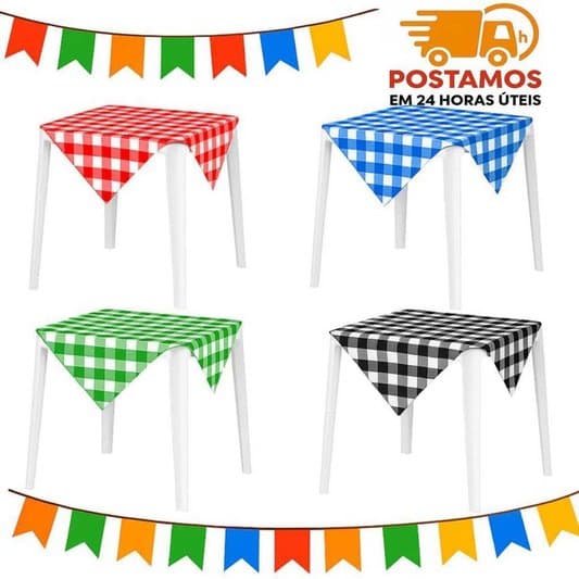 Toalha de Mesa Xadrez 80x80cm: vale a pena para festa junina e eventos?