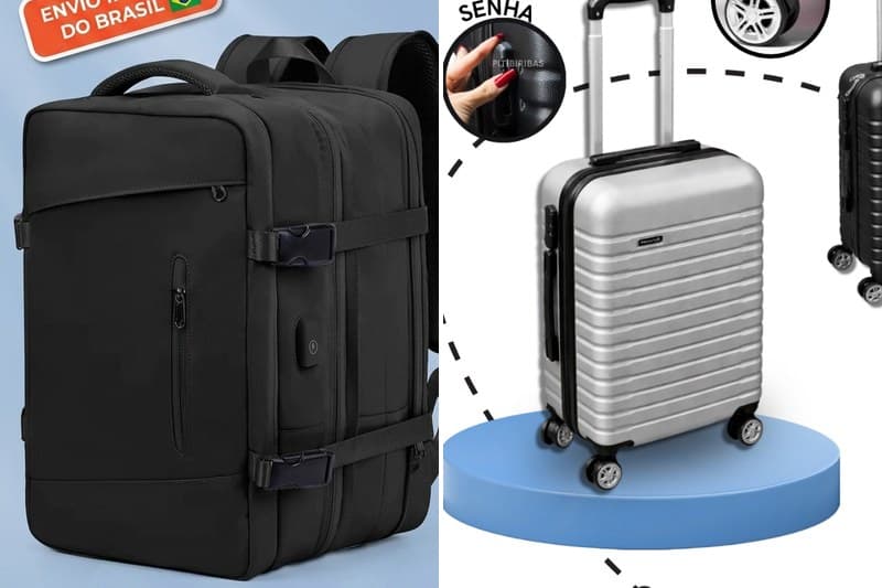 Mochila vs mala de bordo: qual vale mais a pena em 2026?